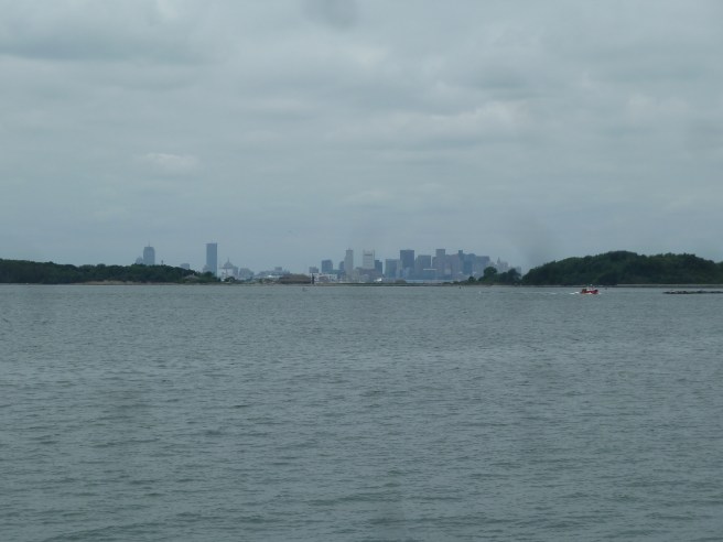 Boston cityscape from Georges Island